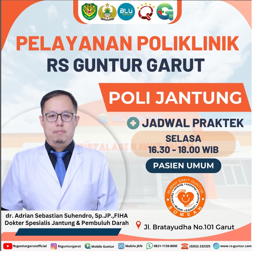 Telah Hadir, Poli Jantung di RS Guntur
